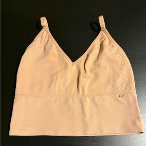 Nautica Beige Peach Bralette Tank Top